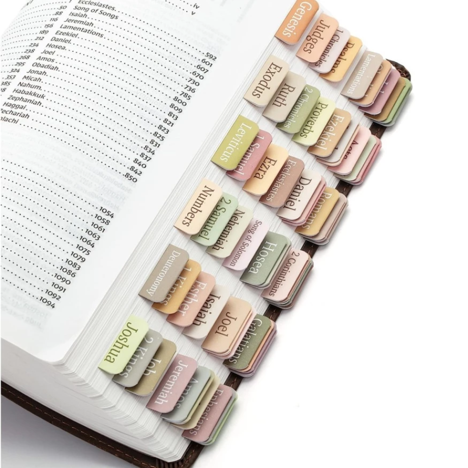 Bible Index Label Cross Design Randy Bookmark Student Stationery